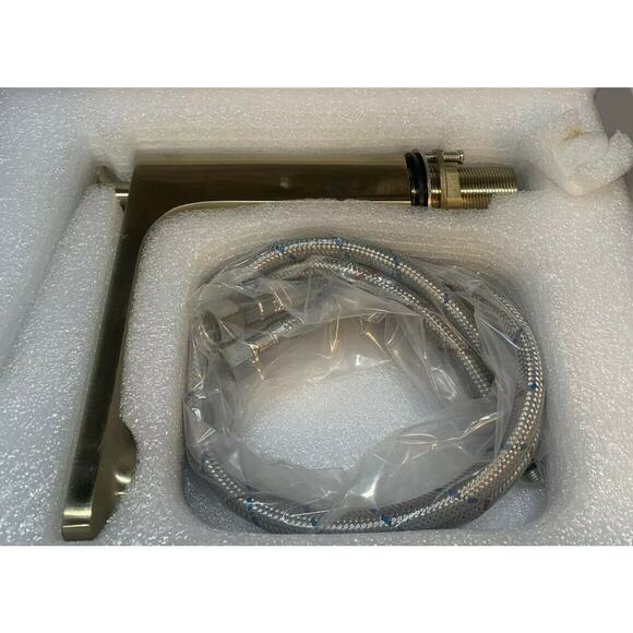 BEELEE Faucet Bathroom Sink Lavatory Vessel with Single Handle Gold Solid Brass - Picture 8 of 13